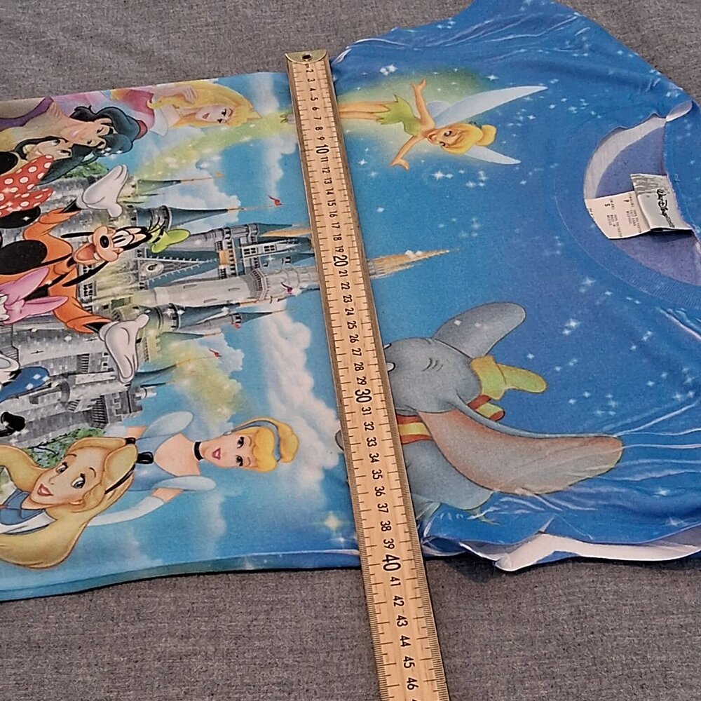Walt Disney World T Shirt Women Where Dreams Come True All Over Print Blue - Picture 6 of 7